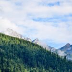 View of mountains, which helps us relax from anxiety.